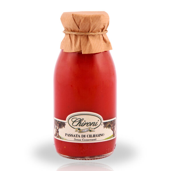 Passata di pomodoro ciliegino 250 g chironi prodotti tipici salento acquistare on line prezzo prima scelta senza conservanti solo pastorizzata